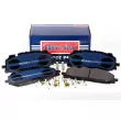 Jeu de 4 plaquettes de frein avant BORG & BECK BBP2595 - Visuel 1