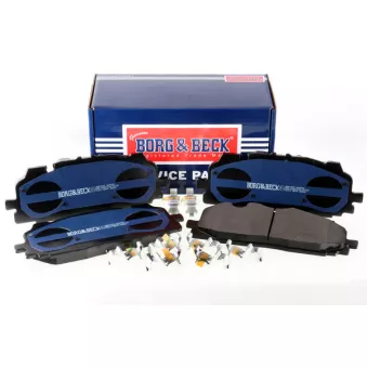 Jeu de 4 plaquettes de frein avant BORG & BECK BBP2595
