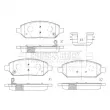 Jeu de 4 plaquettes de frein avant BORG & BECK BBP2599 - Visuel 2