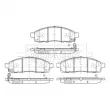 Jeu de 4 plaquettes de frein avant BORG & BECK BBP2627 - Visuel 2
