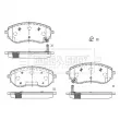 Jeu de 4 plaquettes de frein avant BORG & BECK BBP2813 - Visuel 2