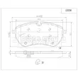 Jeu de 4 plaquettes de frein avant BORG & BECK BBP2820 - Visuel 3