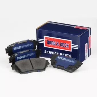 Jeu de 4 plaquettes de frein arrière BORG & BECK BBP2847