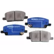 Jeu de 4 plaquettes de frein avant BORG & BECK BBP2850 - Visuel 3