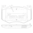 Jeu de 4 plaquettes de frein avant BORG & BECK BBP2865 - Visuel 2