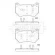 Jeu de 4 plaquettes de frein avant BORG & BECK BBP2876 - Visuel 2
