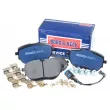 Jeu de 4 plaquettes de frein avant BORG & BECK BBP2881 - Visuel 1