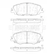 Jeu de 4 plaquettes de frein avant BORG & BECK BBP2899 - Visuel 2
