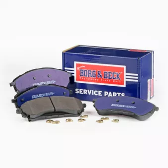 Jeu de 4 plaquettes de frein arrière BORG & BECK BBP2911