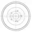 Tambour de frein BORG & BECK BBR7273 - Visuel 2