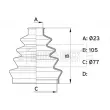 Joint-soufflet, arbre de commande BORG & BECK BCB1001 - Visuel 3