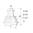 Joint-soufflet, arbre de commande BORG & BECK BCB1002 - Visuel 3