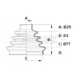 Joint-soufflet, arbre de commande BORG & BECK BCB1006 - Visuel 3