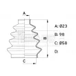 Joint-soufflet, arbre de commande BORG & BECK BCB1008 - Visuel 3
