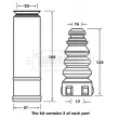 Kit de protection contre la poussière, amortisseur BORG & BECK BPK7091 - Visuel 2
