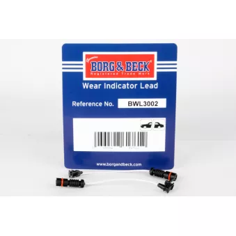Contact d'avertissement, usure des plaquettes de frein BORG & BECK BWL3002