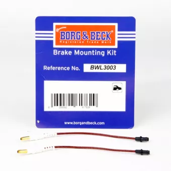 Contact d'avertissement, usure des plaquettes de frein BORG & BECK BWL3003