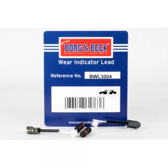 Contact d'avertissement, usure des plaquettes de frein BORG & BECK BWL3004