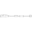 Contact d'avertissement, usure des plaquettes de frein BORG & BECK BWL3006 - Visuel 2