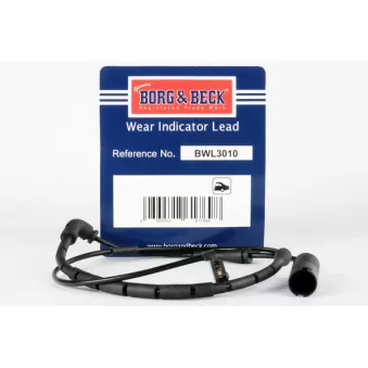 Contact d'avertissement, usure des plaquettes de frein BORG & BECK BWL3010