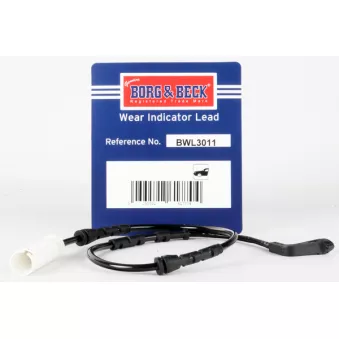 Contact d'avertissement, usure des plaquettes de frein BORG & BECK BWL3011