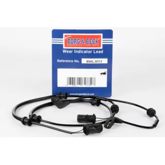 Contact d'avertissement, usure des plaquettes de frein BORG & BECK BWL3013