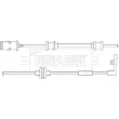 Contact d'avertissement, usure des plaquettes de frein BORG & BECK BWL3014 - Visuel 2