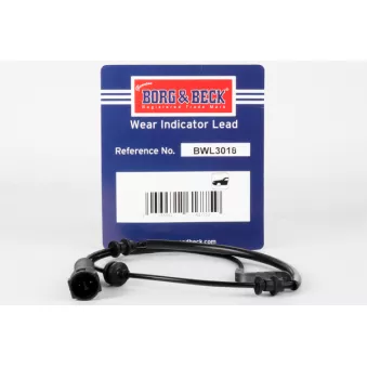 Contact d'avertissement, usure des plaquettes de frein BORG & BECK BWL3018
