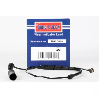 Contact d'avertissement, usure des plaquettes de frein BORG & BECK BWL3019