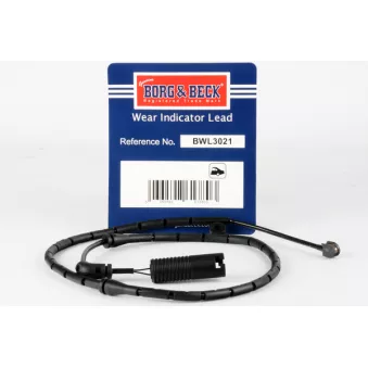 Contact d'avertissement, usure des plaquettes de frein BORG & BECK BWL3021