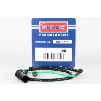 Contact d'avertissement, usure des plaquettes de frein BORG & BECK BWL3023