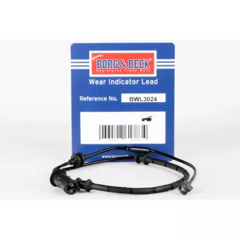 Contact d'avertissement, usure des plaquettes de frein BORG & BECK BWL3024