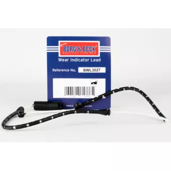Contact d'avertissement, usure des plaquettes de frein BORG & BECK BWL3027