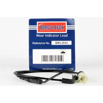 Contact d'avertissement, usure des plaquettes de frein BORG & BECK BWL3032