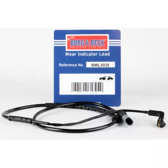 Contact d'avertissement, usure des plaquettes de frein BORG & BECK BWL3035