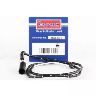 Contact d'avertissement, usure des plaquettes de frein BORG & BECK BWL3036