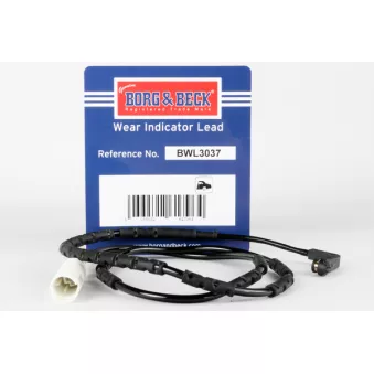 Contact d'avertissement, usure des plaquettes de frein BORG & BECK BWL3037
