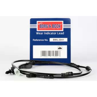 Contact d'avertissement, usure des plaquettes de frein BORG & BECK BWL3041
