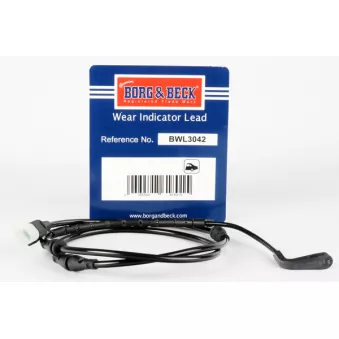 Contact d'avertissement, usure des plaquettes de frein BORG & BECK BWL3042