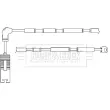 Contact d'avertissement, usure des plaquettes de frein BORG & BECK BWL3043 - Visuel 2