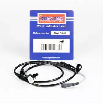 Contact d'avertissement, usure des plaquettes de frein BORG & BECK BWL3046