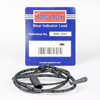 Contact d'avertissement, usure des plaquettes de frein BORG & BECK BWL3047