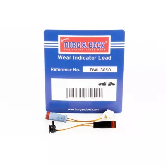 Contact d'avertissement, usure des plaquettes de frein BORG & BECK BWL3050