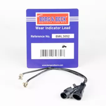 Contact d'avertissement, usure des plaquettes de frein BORG & BECK BWL3052