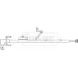 Contact d'avertissement, usure des plaquettes de frein BORG & BECK BWL3052 - Visuel 2