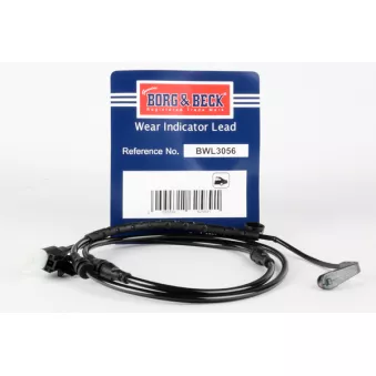 Contact d'avertissement, usure des plaquettes de frein BORG & BECK BWL3056