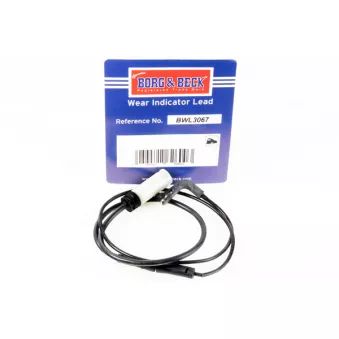Contact d'avertissement, usure des plaquettes de frein BORG & BECK BWL3067