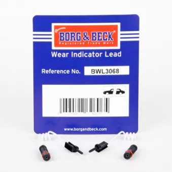 Contact d'avertissement, usure des plaquettes de frein BORG & BECK BWL3068