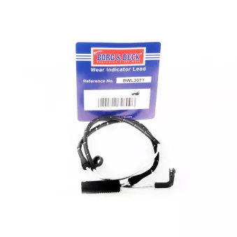 Contact d'avertissement, usure des plaquettes de frein BORG & BECK BWL3071
