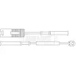 Contact d'avertissement, usure des plaquettes de frein BORG & BECK BWL3073 - Visuel 2